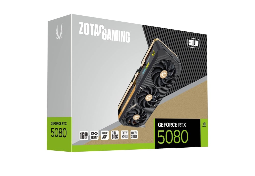 Zotac Graphic Card RTX 5080 Solid 16GB Zotac Graphic Card RTX 5080 Solid 16GB